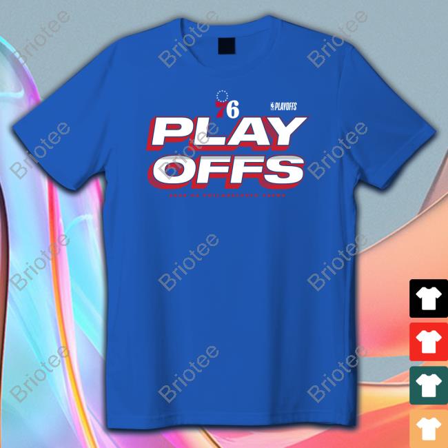 Official Fanatics Philadelphia 76ers 2023 NBA Playoffs Starter Tee Shirt