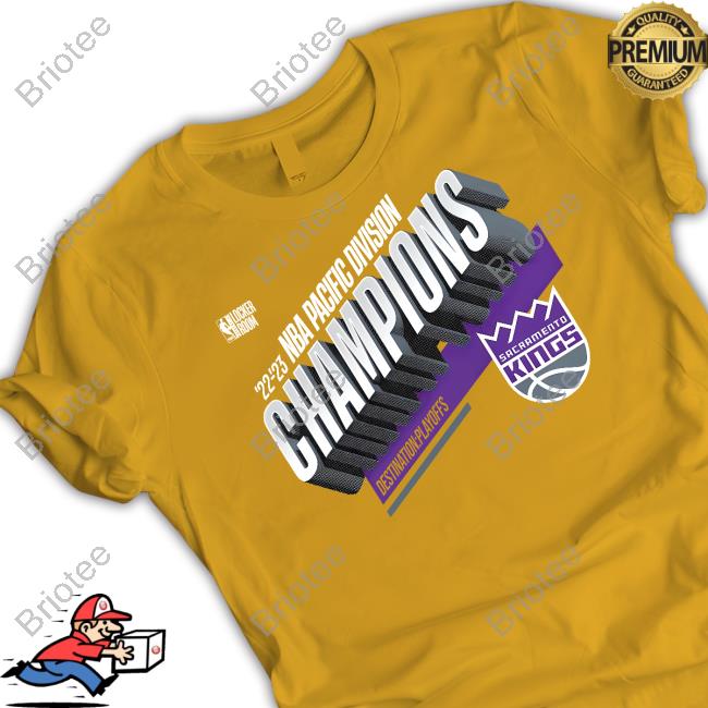 NBA merch sacramento kings 2023 pacific Division champions t shirt
