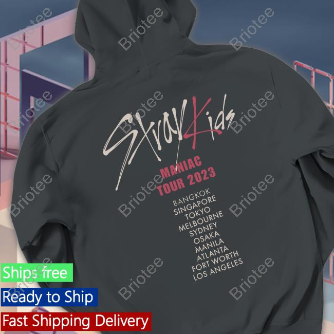 Stray Kids Maniac 2023 Tour Tee Live Nation Kpop Stray Kids Maniac 2023 Tour Tee Live Nation Kpop
