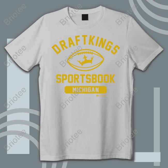 Official Draftkings Shop Draftkings Michigan Sportsbook Tee Official Draftkings Shop Draftkings Michigan Sportsbook Tee