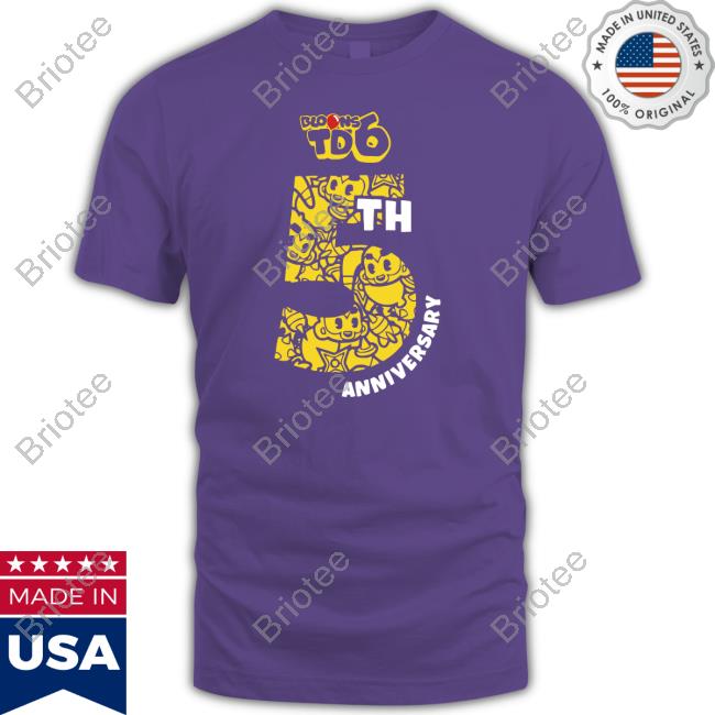 Official Btd6 5 Year Anniversary Tee Shirt Official Btd6 5 Year Anniversary Tee Shirt