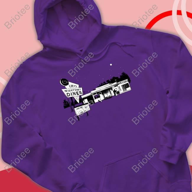 Lucy Dacus Merch Lucy's Night Shift Diner Hoodie - Resttee