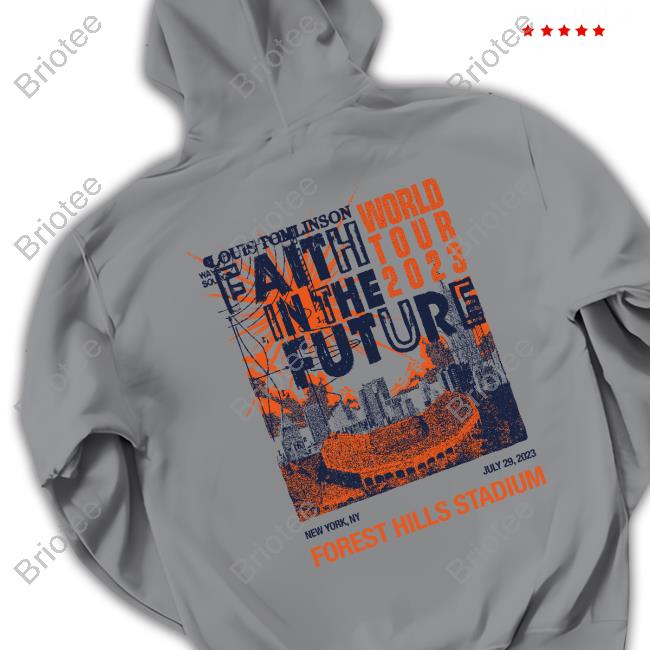 Louis Tomlinson Merch Faith In The Future Forest Hills Stadium World Tour  2023 T-Shirt North America - Briotee