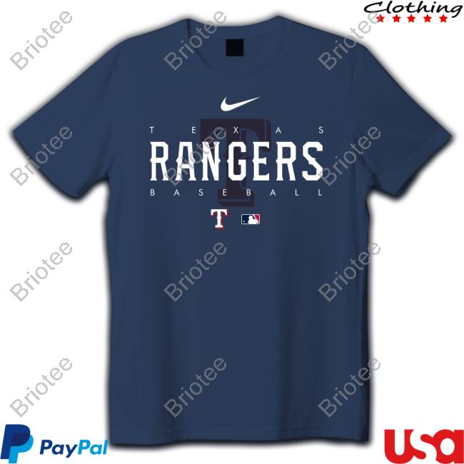 Texas Rangers Nike Youth Authentic Collection Velocity Practice Performance  T-Shirt - Royal