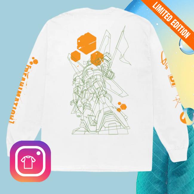 Official Reanimation Robot Sketch White Long Sleeve Official Reanimation Robot Sketch White Long Sleeve