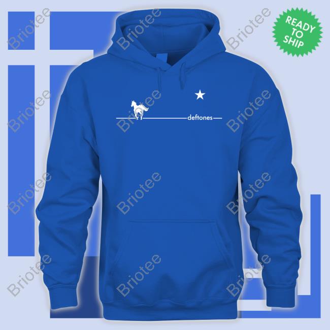 Official Deftones Shop White Pony Navy Flag Hoodie Official Deftones Shop White Pony Navy Flag Hoodie
