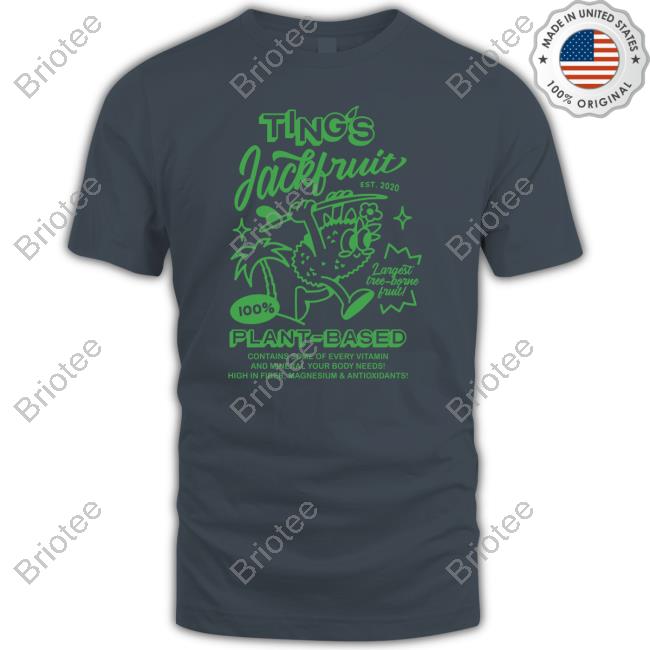 Official Ting's Jackfruit Eco Friendly Plant-Based Tee Official Ting's Jackfruit Eco Friendly Plant-Based Tee