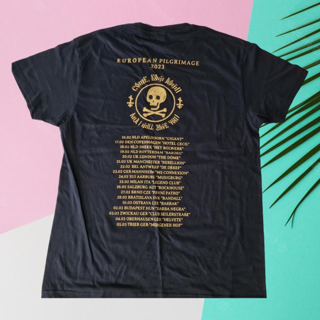Official Kings Road Merch Store Batushka - "European Pilgrimage 2023 Gold Cross" Tshirt Kings Road Shop Official Kings Road Merch Store Batushka - "European Pilgrimage 2023 Gold Cross" Tshirt Kings Road Shop