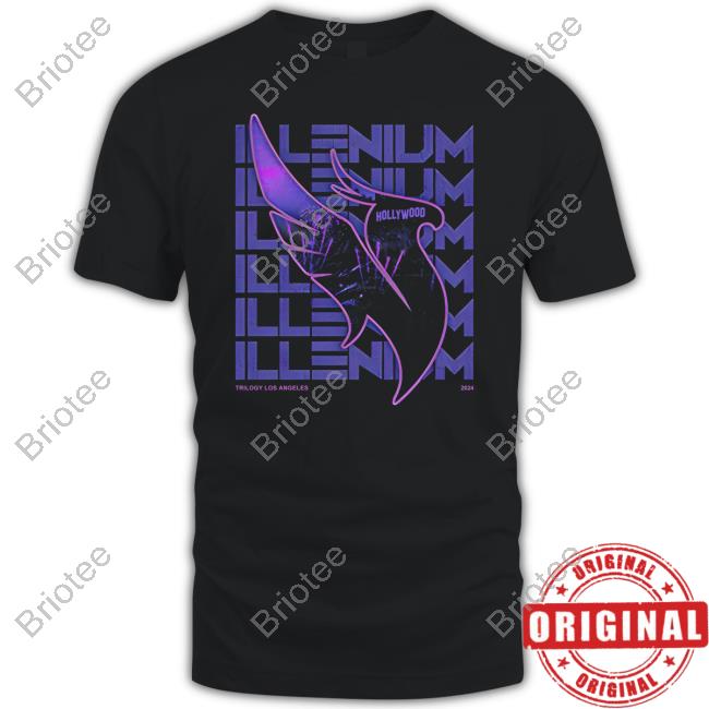 Official Shop Illenium Store Merch Trilogy LA Stacked Tee Official Shop Illenium Store Merch Trilogy LA Stacked Tee