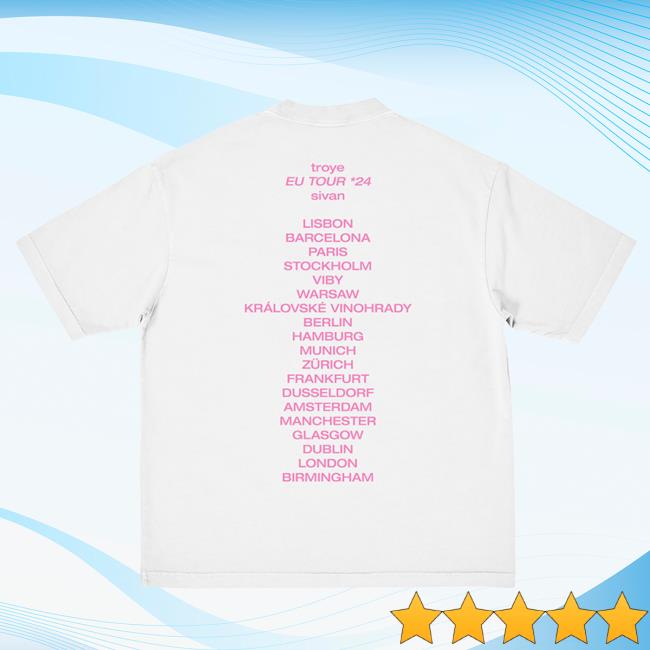 Troye Sivan Merch Official Store One Of Your Girls Eu / Uk Tour Shirt Troye Sivan Merch Official Store One Of Your Girls Eu / Uk Tour Shirt