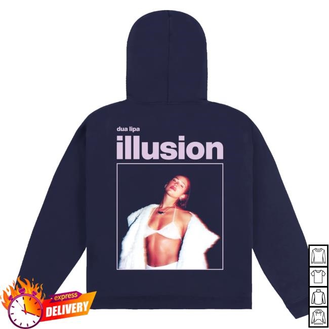 Official Dua Lipa Merch Store Dua Lipa Illusion Navy Hoody Dua Lipa Apparel Clothing Shop DuaLipa Official Dua Lipa Merch Store Dua Lipa Illusion Navy Hoody Dua Lipa Apparel Clothing Shop DuaLipa