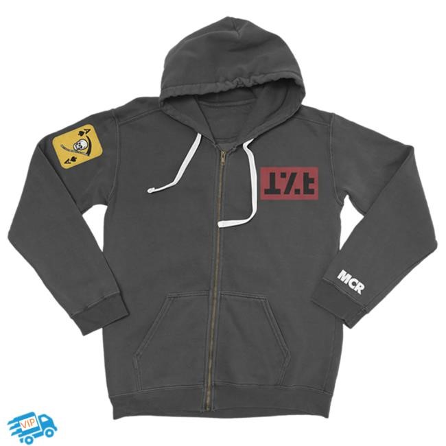 Official  My Chemical Romance Merch Shop Jet Star Zip Up Hoodie
