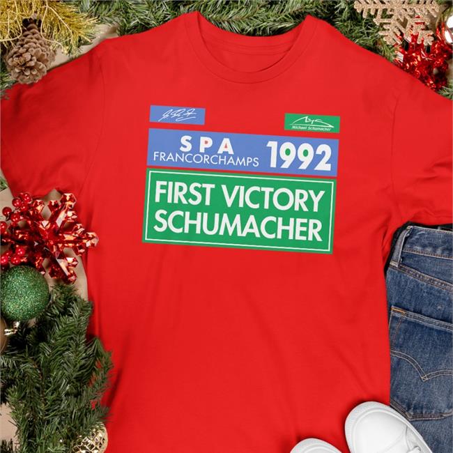 Michael Schumacher Shop Spa Francorchamps 1992 First Victory Schumacher Crewneck Sweatshirt Mick Schumacher Alison