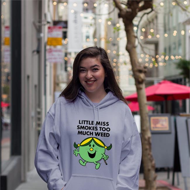 Little Miss Smokes Too Much Weed Shirt White