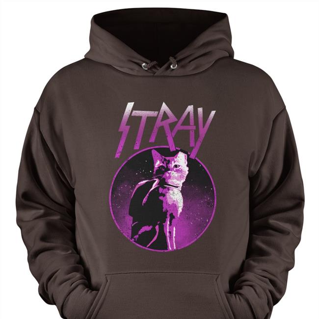 Qwertee Merch Neon Cat T-Shirt Qwertee