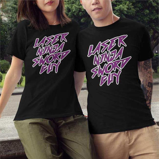Glock9 Gamer Laser Ninja Sword Guy Shirt
