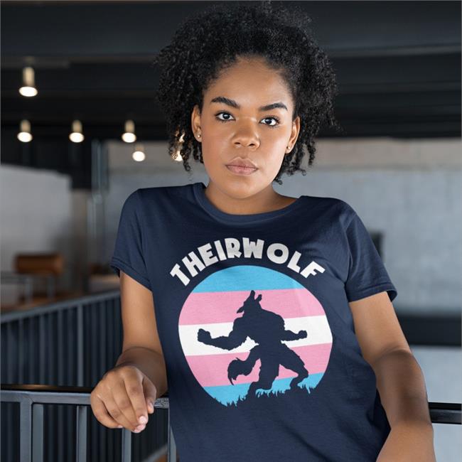 Theirwolf Trans Pride Lgbt Shirt Transgender Flag