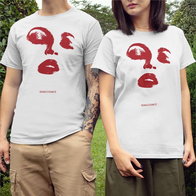 Renaissance Face Ringer Shirt White