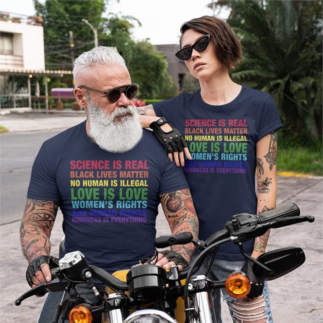 Tom Hanks Science Is Real Black Lives Matter No Human Is Illegal Love TShirt The Astute Galoot