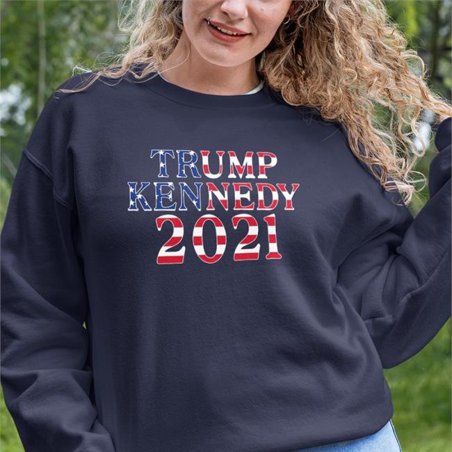 Trump Kennedy American Flag Tee Shirt