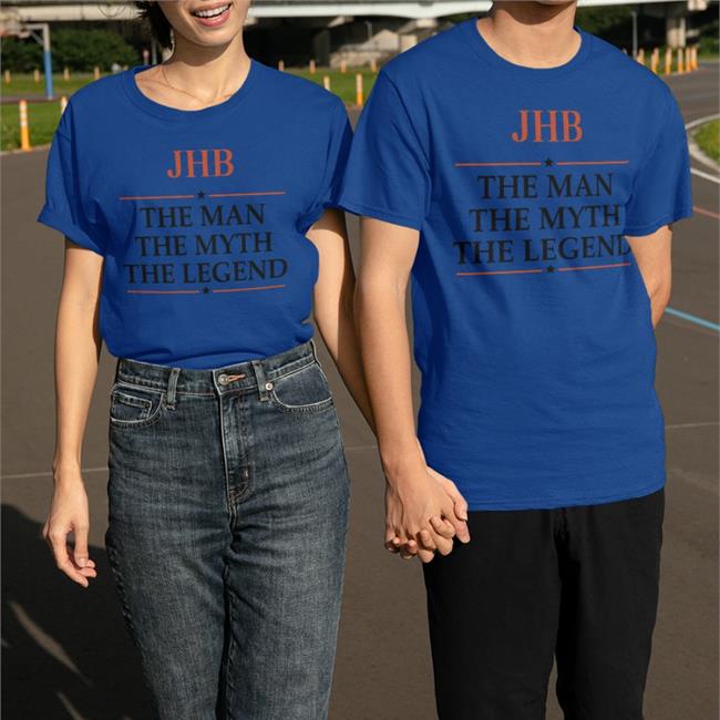 JHB The Man The Myth The Legend Shirt White