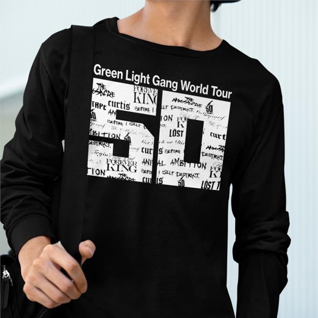 50cent Green Light Gang World Tour Concert 50 Shirt G Unit Brands Merch