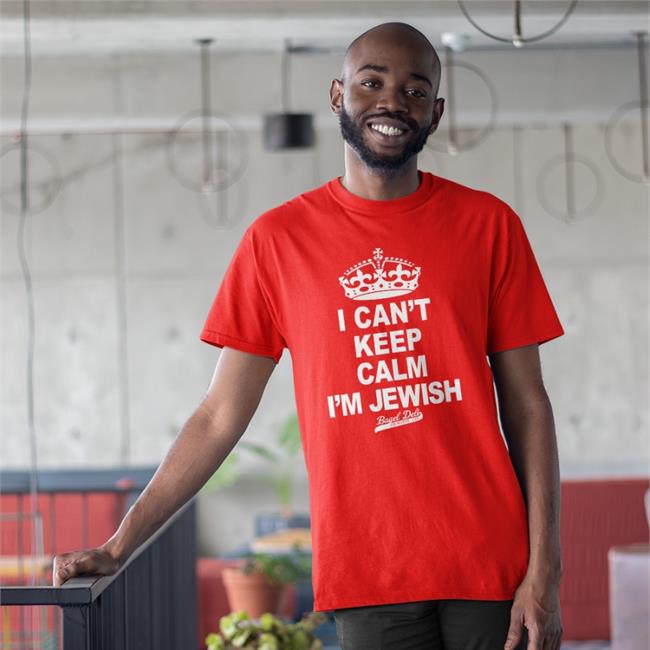 Ryan Warner I Can't Keep Calm I'm Jewish Bagel Deli Denver Long Sleeve Tee