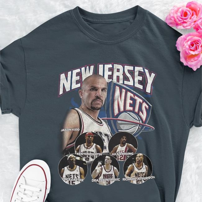 Tommy Mcbuckets Store Nic Claxton New Jersey Nets Jason Kidd Long Sleeve Tee Brooklyn Nets Brian Lewis Kevin Durant Kyrie Irving Jason Kidd