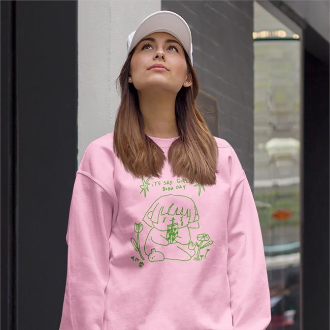 Annnnnie It's Sad Girlie Boba Day Long Sleeve Jjannnie