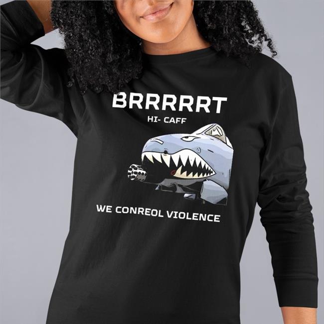 Dale Stark Brrrrrt Hi Caff We Conreol Violence Shirt Battle Flamingo
