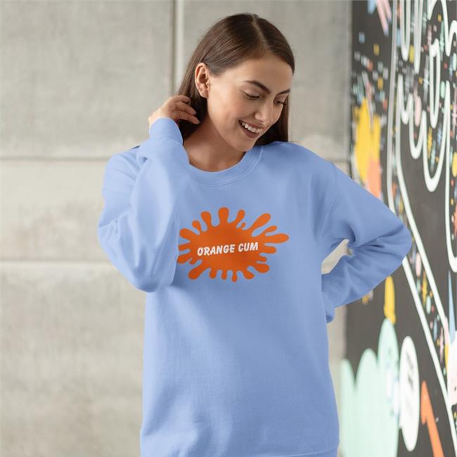 Orange Cum Tee Shirt