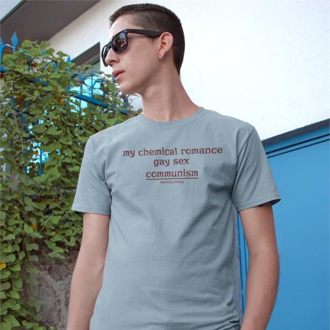 My Chemical Romance Gay Sex Communism Hooded Sweatshirt The Holy Trinity