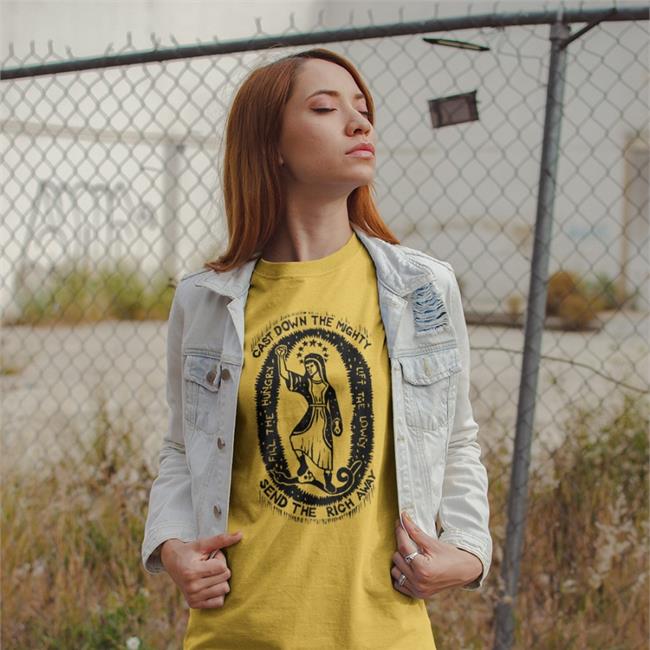 Ben Wildflower Shop Cast Down The Mighty Send The Rich Away Magnificat Tee Dr. MT Davila