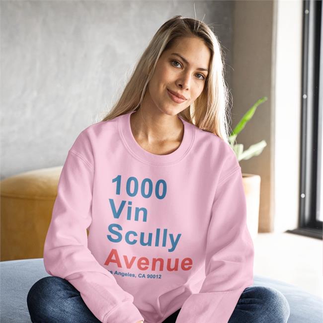 1000 Vin Scully Avenue Los Angeles CA 90012 Long Sleeve Tee Shirt