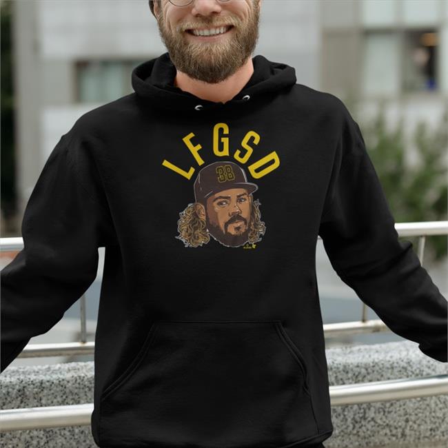 Breakingt Store Jorge Alfaro LFGSD Hooded Sweatshirt Padres Mets'd Up Podcas