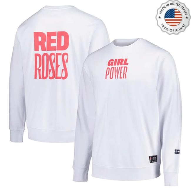Official Spice Girls Merch Store Red Roses x Spice Girls Crew White Crew
