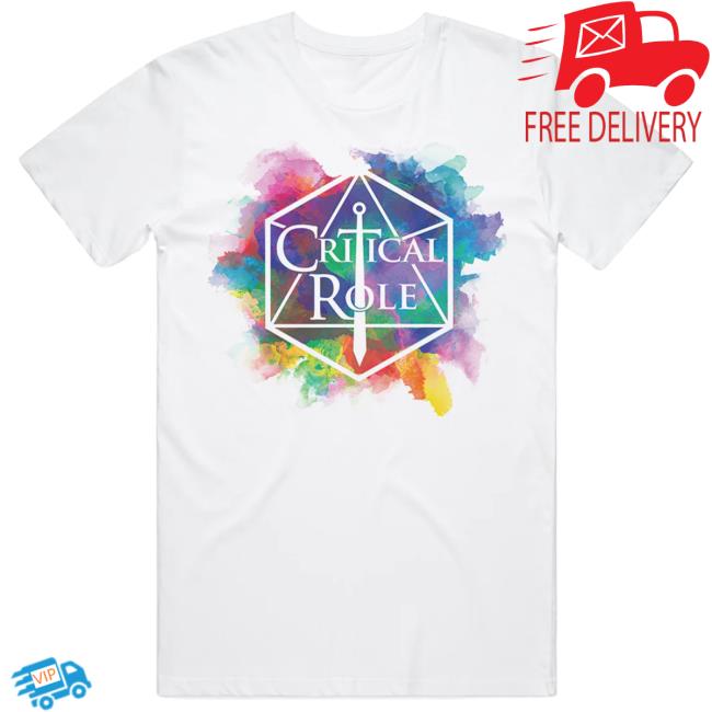 Official Critical Role Merch Store Shop Critical Role Watercolor Logo Attractive Shirt CriticalRole