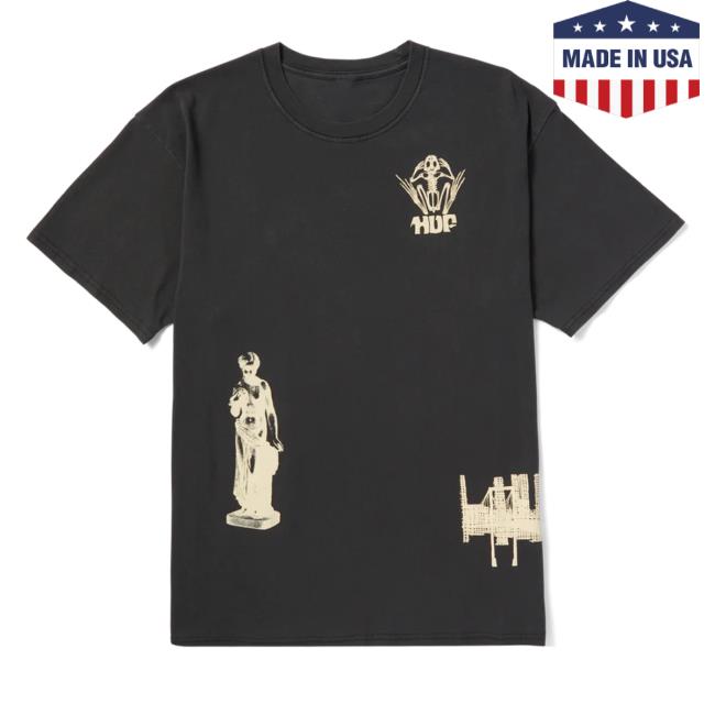Official Huf Loosies Washed Tee Washed Black