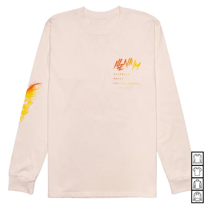 Official Illenium Merch Store Fallen Embers Longsleeve Bone Illenium Shop