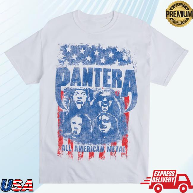 Official Pantera Merch Store Pantera All American Metal Hot Shirt