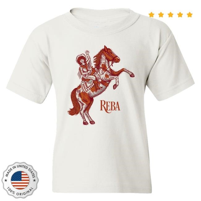 Official Reba Mcentire Merch Store Reba Horse Youth Shirt RebaMcentire