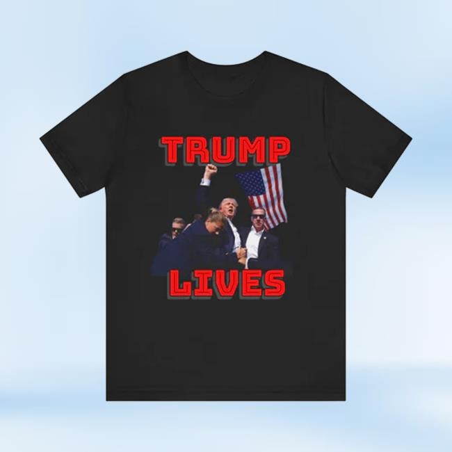 Trump Defiant Tee | Trump Lives | Vote Donald Trump | USA Flag | Best Not Miss | Make America Great Again | Trump 2024