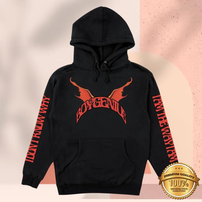 Official Boygenius Store Merch Shop Boy Genius I Am The Way I Am Demon Crew neck Xboygeniusx