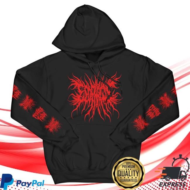Official Reality Fade Merch Store Esophagus 'Defeated By Their Inferiority' Hooded Sweatshirt RealityFade