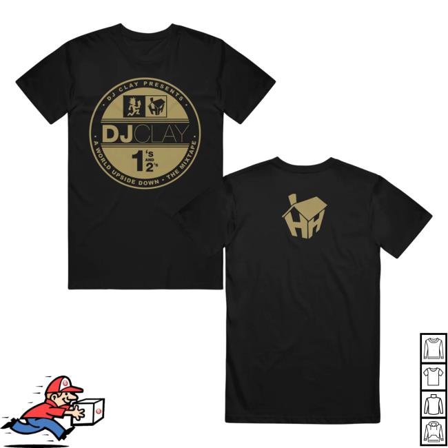 Official Icp Merch Clothing Store Insane Clown Posse DJ CLAY A World Upside Down Black Shirts