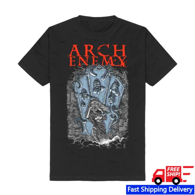 Official Arch Enemy Merch House Of Mirrors Blue T-Shirt