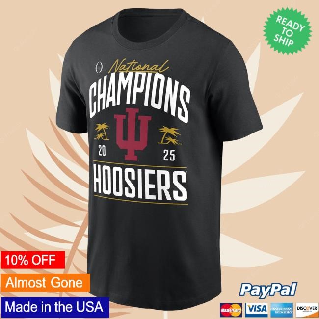 Official Locker Room Indiana Hoosiers NCAA Football Champions Shirt