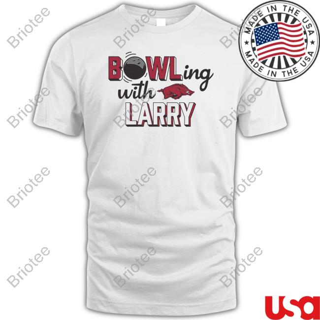 Official ARKANSAS RAZORBACKS BOWLING WITH LARRY Long Sleeve Tee