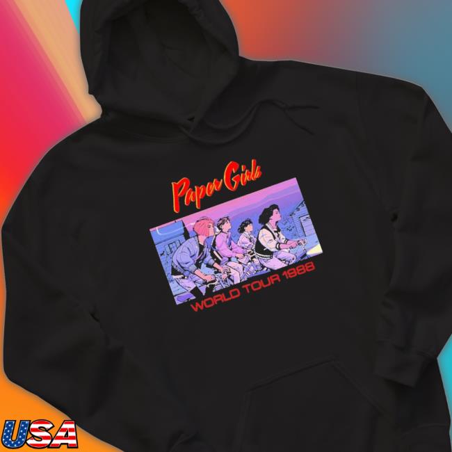 Official Paper Girls World Tour 1988 T-shirt