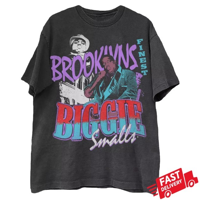 hottopic shop The Notorious B.I.G. Brooklyn's Finest Collage Shirt